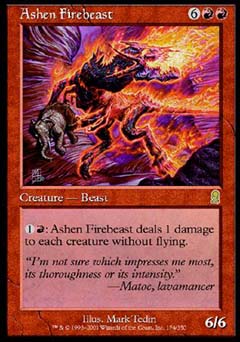 Ashen Firebeast (Odyssey) Near Mint Foil