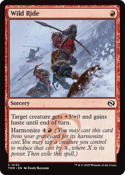 Wild Ride (Tarkir: Dragonstorm) Light Play