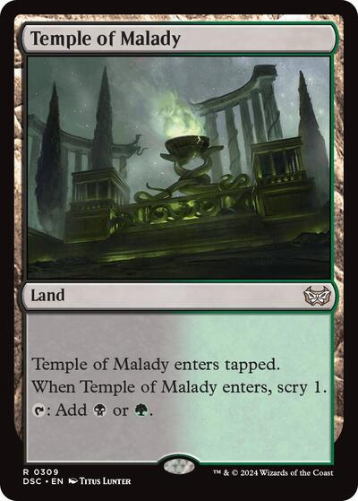 Temple of Malady (Commander: Duskmourn: House of Horror) Near Mint