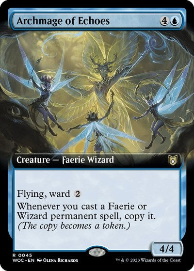 Archmage of Echoes (Extended Art) (Commander: Wilds of Eldraine) Near Mint
