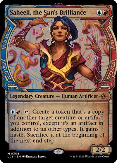 Saheeli, the Sun's Brilliance (Showcase) (The Lost Caverns of Ixalan) Light Play Foil