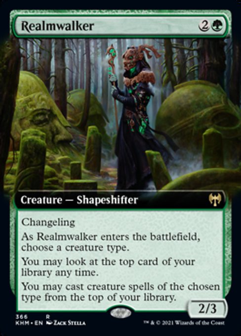 Realmwalker (Extended Art) (Kaldheim) Light Play