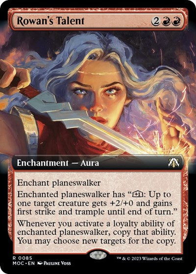 Rowan's Talent (Extended Art) (Commander: March of the Machine) Light Play