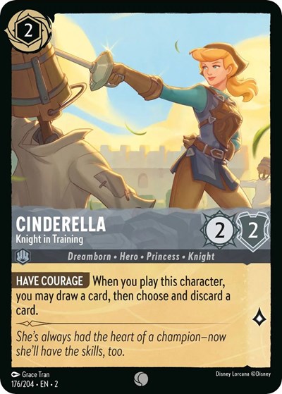 Cinderella - Knight in Training (Rise of the Floodborn) Near Mint Cold Foil