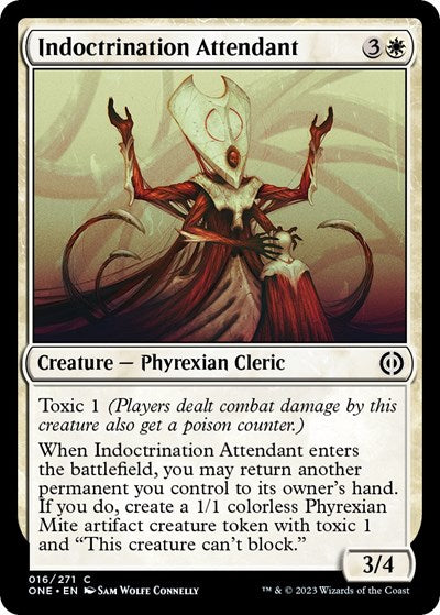 Indoctrination Attendant (Phyrexia: All Will Be One) Light Play