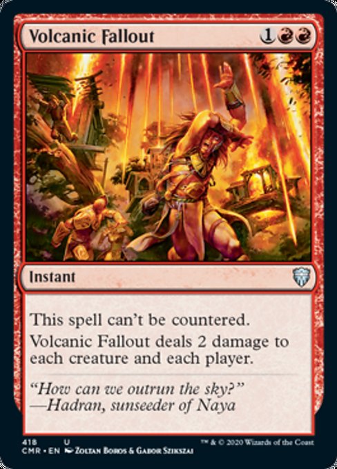 Volcanic Fallout (Commander 2020 Commander Legends) Near Mint