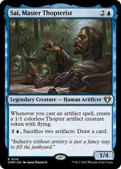 Sai, Master Thopterist (Commander Masters) Light Play Foil