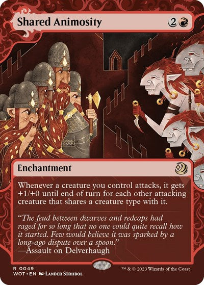 Shared Animosity (Wilds of Eldraine: Enchanting Tales) Light Play