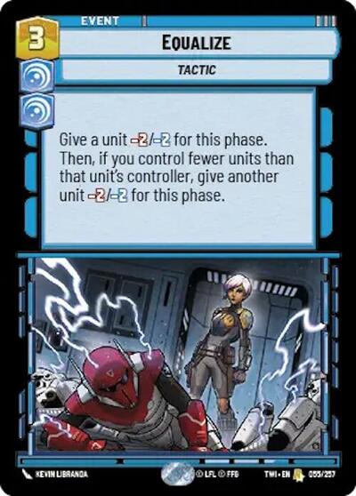 Equalize (Twilight of the Republic) Near Mint Foil