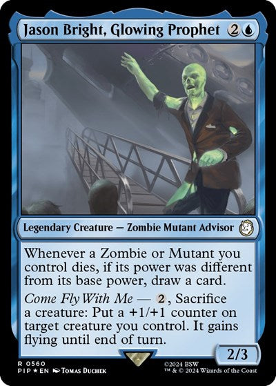 Jason Bright, Glowing Prophet (Surge Foil) (Universes Beyond: Fallout) Light Play Foil