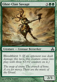 Ghor-Clan Savage (Guildpact) Medium Play Foil