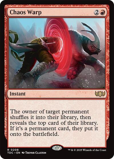 Chaos Warp (Commander: Tarkir: Dragonstorm) Near Mint