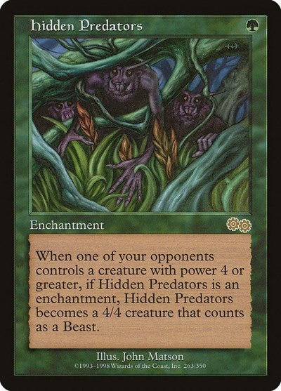 Hidden Predators (Urza's Saga) Light Play
