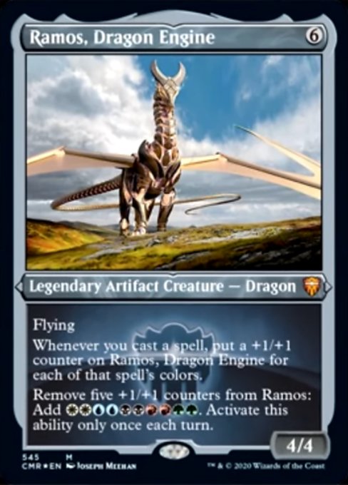 Ramos, Dragon Engine (Foil Etched) (Commander Legends) Light Play Foil