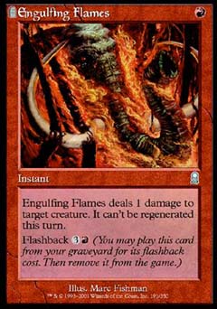 Engulfing Flames (Odyssey) Medium Play Foil