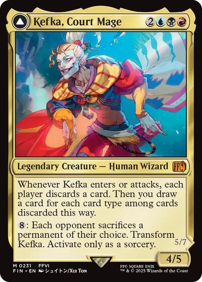 Kefka, Court Mage (Universes Beyond: FINAL FANTASY) Light Play Foil