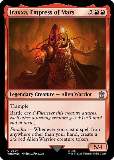 Iraxxa, Empress of Mars (Surge Foil) (Universes Beyond: Doctor Who) Near Mint Foil