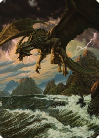 Ancient Bronze Dragon Art Card (3/81) (Art Series: Commander Legends: Battle for Baldur's Gate) Near Mint