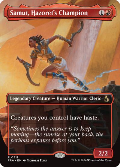 Samut, Hazorer's Champion (Borderless) (Reality Fracture) Near Mint