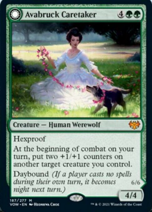 Avabruck Caretaker / Hollowhenge Huntmaster (Innistrad: Crimson Vow) Medium Play