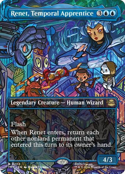 Renet, Temporal Apprentice (Borderless) (Teenage Mutant Ninja Turtles) Near Mint Foil