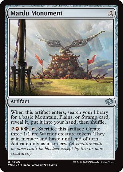 Mardu Monument (Tarkir: Dragonstorm) Light Play Foil
