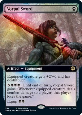 Vorpal Sword (Extended Art) (Promos: Buy-A-Box) Light Play Foil