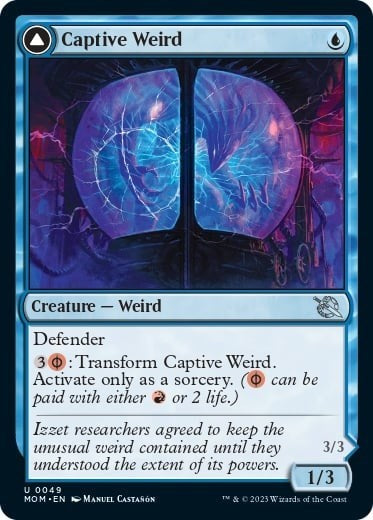 Captive Weird (March of the Machine) Light Play Foil