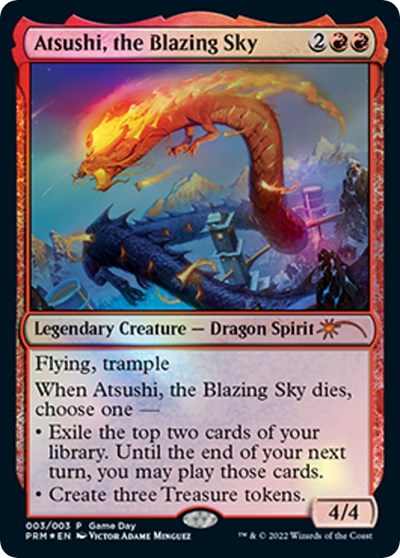 Atsushi, the Blazing Sky (Promos: Game Day and Store Championship) Near Mint Foil
