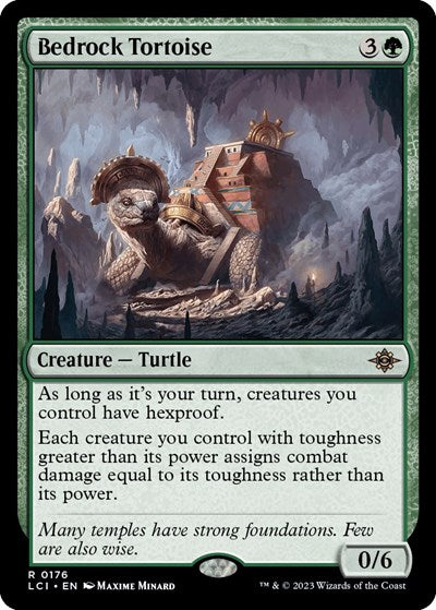 Bedrock Tortoise (The Lost Caverns of Ixalan) Light Play