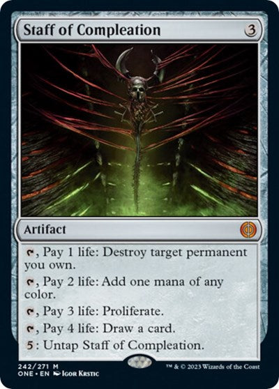 Staff of Compleation (Phyrexia: All Will Be One) Near Mint