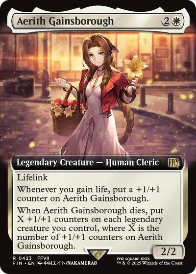 Aerith Gainsborough (Extended Art) (Universes Beyond: FINAL FANTASY) Light Play Foil