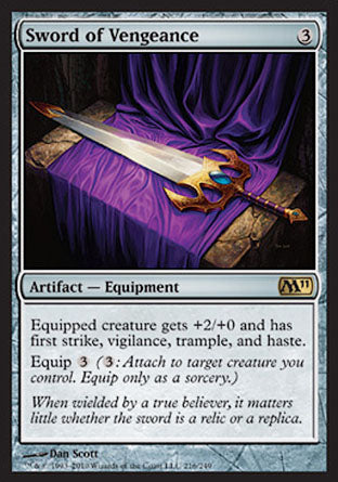 Sword of Vengeance (Magic 2011 Core Set) Light Play