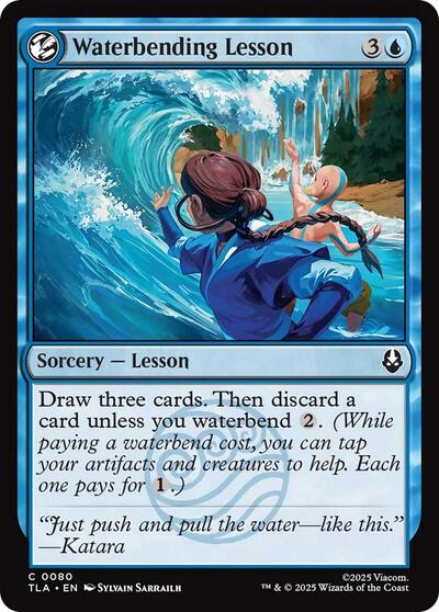 Waterbending Lesson (Avatar: The Last Airbender) Near Mint Foil