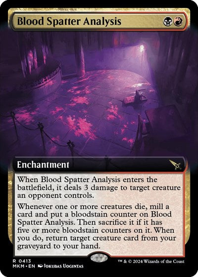 Blood Spatter Analysis (Extended Art) (Murders at Karlov Manor) Near Mint Foil