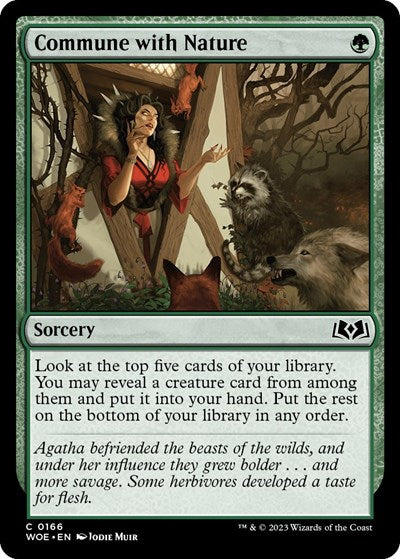 Commune with Nature (Wilds of Eldraine) Light Play