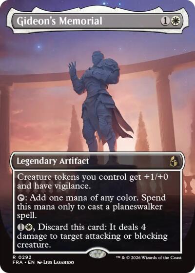 Gideon's Memorial (Borderless) (Reality Fracture) Near Mint Foil
