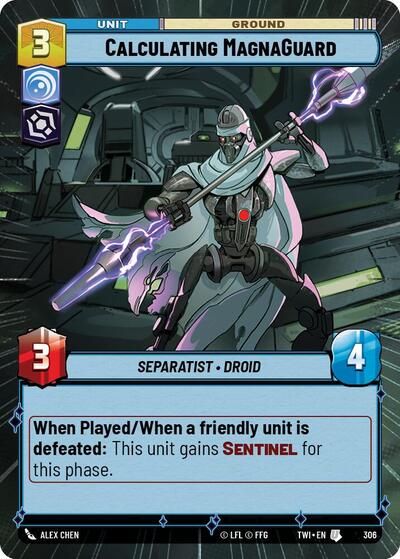 Calculating MagnaGuard (Hyperspace) (Twilight of the Republic) Near Mint Foil
