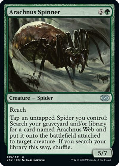 Arachnus Spinner (Double Masters 2022) Near Mint Foil