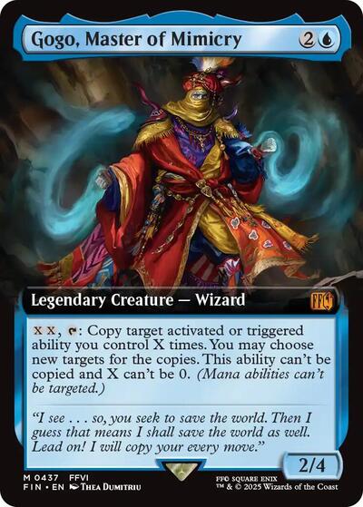 Gogo, Master of Mimicry (Extended Art) (Universes Beyond: FINAL FANTASY) Near Mint