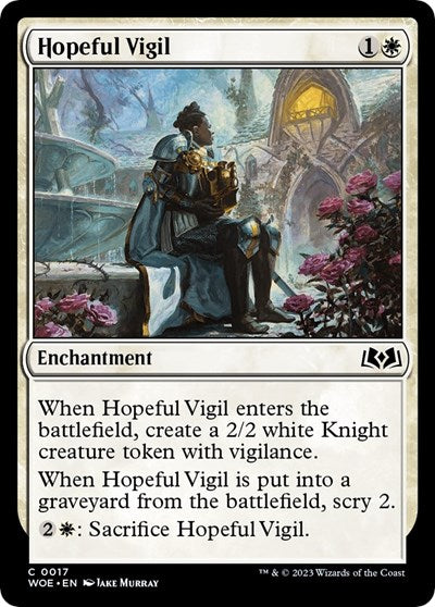 Hopeful Vigil (Wilds of Eldraine) Light Play