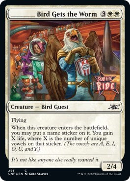 _____ Bird Gets the Worm (Galaxy Foil) (Unfinity) Near Mint Foil