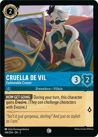 Cruella De Vil - Fashionable Cruiser (Rise of the Floodborn) Near Mint Cold Foil