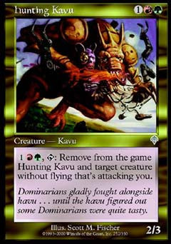 Hunting Kavu (Invasion) Near Mint Foil