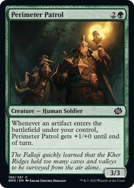 Perimeter Patrol (The Brothers' War) Light Play Foil