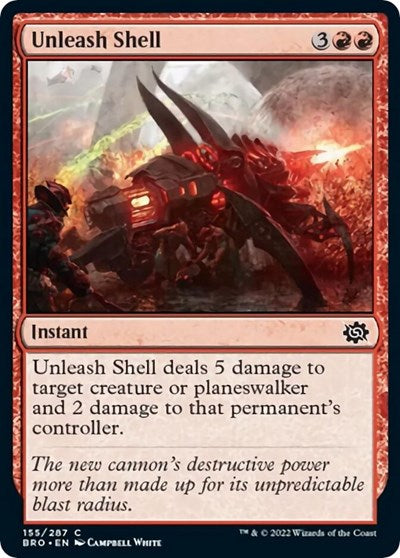 Unleash Shell (The Brothers' War) Light Play Foil