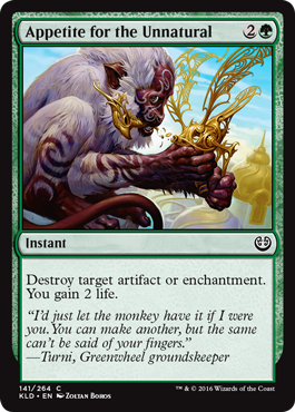 Appetite for the Unnatural (Kaladesh) Light Play Foil