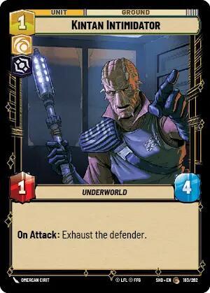 Kintan Intimidator (Shadows of the Galaxy) Near Mint Foil