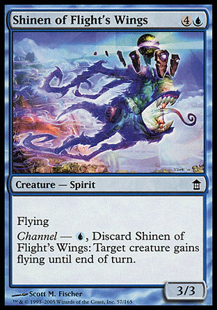 Shinen of Flight's Wings (Saviors of Kamigawa) Medium Play Foil