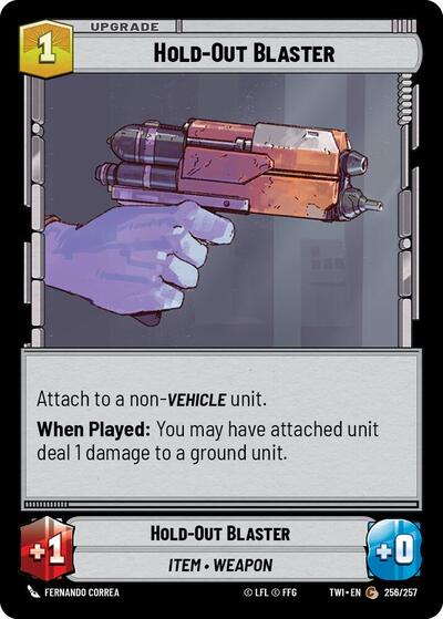 Hold-Out Blaster (Twilight of the Republic) Near Mint Foil